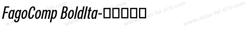 FagoComp BoldIta字体转换